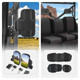 Polaris Ranger XP 1000 Adjustable Break Away Side Mirrors & Seat Cover by Kemimoto